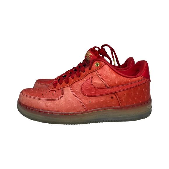 Nike Air Force 1 CMFT Lux Low Ostrich Red Gold Mens Size 11 Icy Soles Rare main image 10